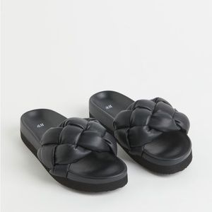 H&M braided slides Sz39 (really size 7 or 8)